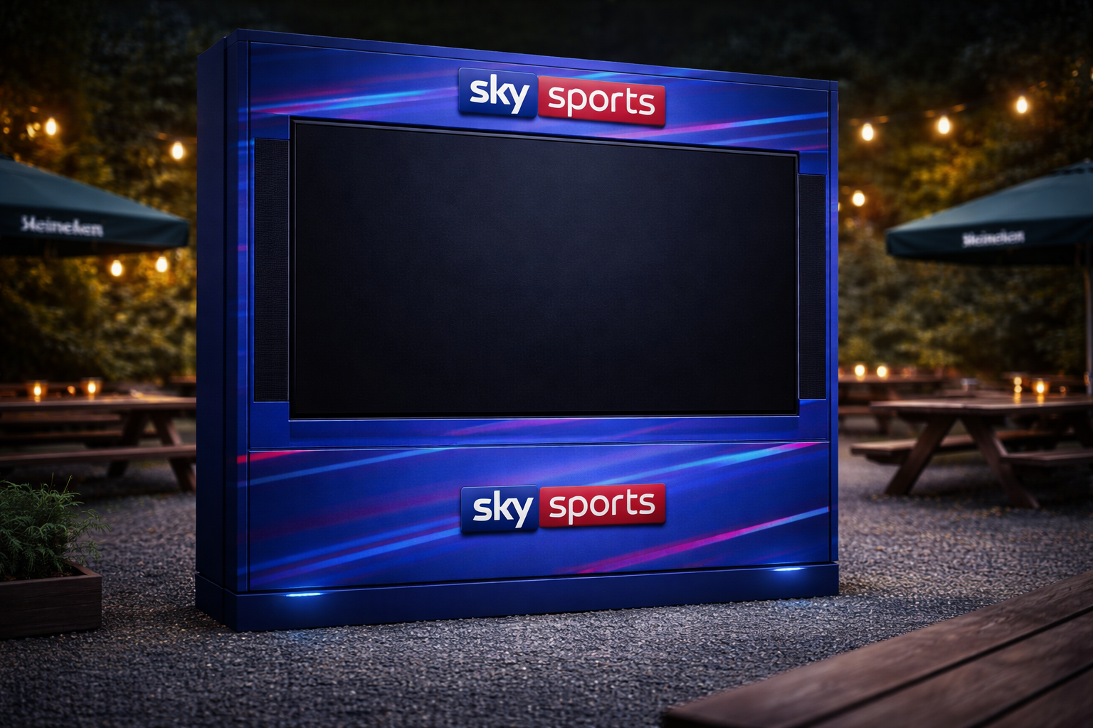 Sky Sports MatchPod in pub garden